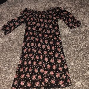 Francesca’s Black Floral Dress
